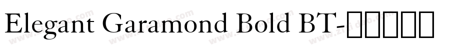 Elegant Garamond Bold BT字体转换